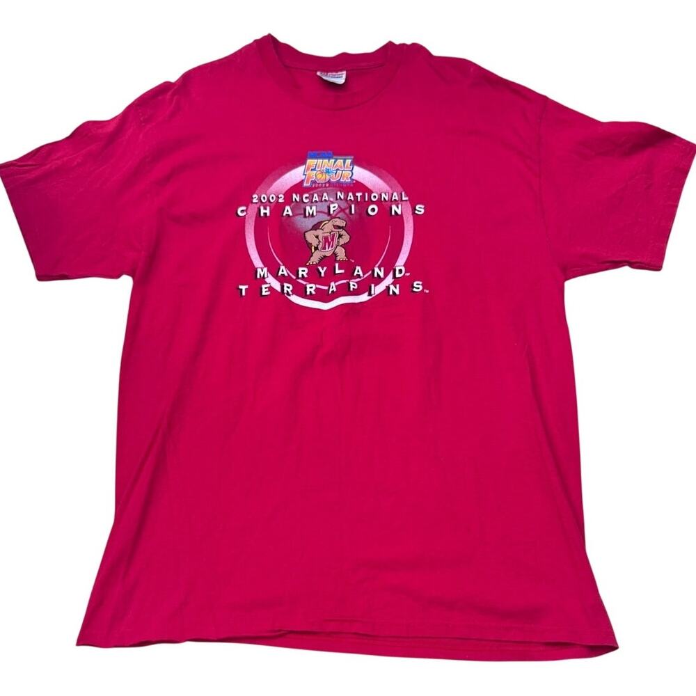 Maryland Terrapins Vintage NCAA Final Four 2002 National Champions red shirt XL
